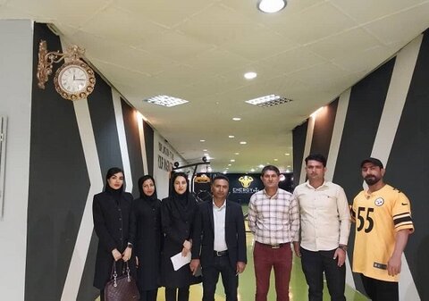 تقدیر دبیر هیات پزشکی ورزشی استان هرمزگان از رئیس و مسئول کمیته خدمات درمانی شهرستان بستک و بازدید از اماکن ورزشی آن شهرستان