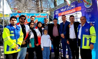حضور خانواده پزشکی ورزشی در راهپیمایی 22 بهمن و ارائه خدمات سلامت به شرکت کنندگان