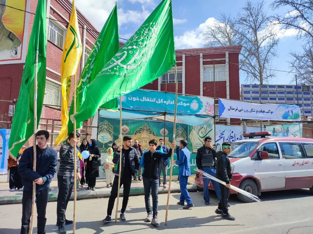 برپایی موکب سلامت هیات پزشکی ورزشی لرستان در جشن نیمه شعبان +تصاویر