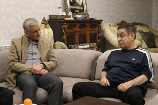 عیادت دکتر نوروزی از غلامحسین پیروانی