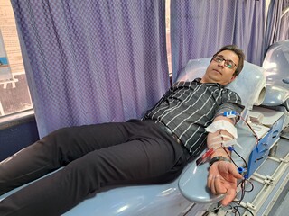 برپایی پویش اهدا خون اداره کل ورزش و جوانان با همکاری هیات پزشکی فارس