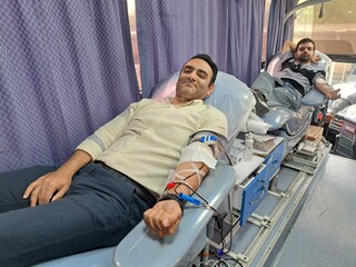 برپایی پویش اهدا خون اداره کل ورزش و جوانان با همکاری هیات پزشکی فارس