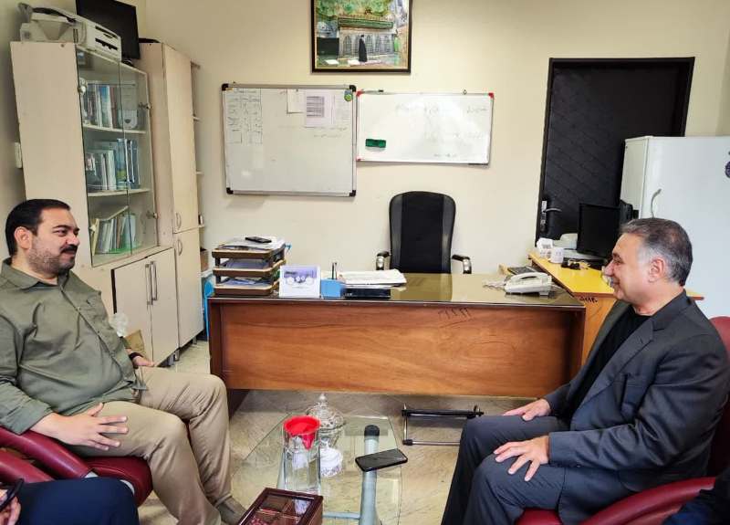 دکترمجید رضا کاویانی در دیدار با مدیر تولید سیمای ورزش استان قم