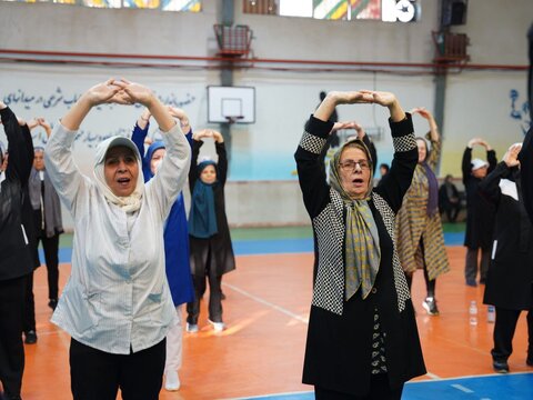 همایش ورزش صبحگاهی ویژه بانوان سالمند در رشتطرح رایگان غربالگری رایگان فشار خون و دیابت به همت هیات پزشکی ورزشی استان گیلان باهمکاری هیات همگانی ، کمیته ورزش سالمندان شهرستان رشت برگزارشد