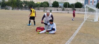 پوشش پزشکی رقابتهای فوتبال مناطق جنوب فارس به میزبانی شهر خور توسط هیات پزشکی ورزشی شهرستان لارستان