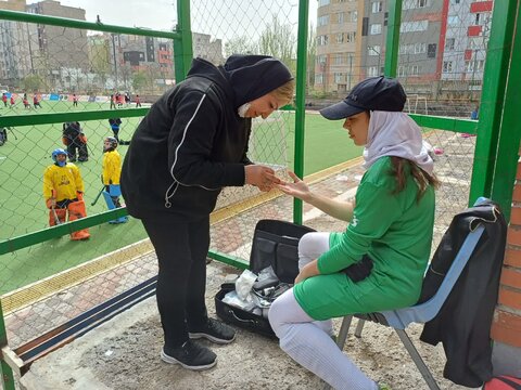 پوشش کامل پزشکی اردوی تیم ملی هاکی کشور در تبریز توسط هیئت پزشکی ورزشی آذربایجانشرقی