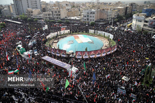 مراسم تشییع شهدای اقتدار ایران