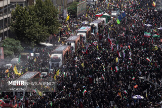 مراسم تشییع شهدای اقتدار ایران