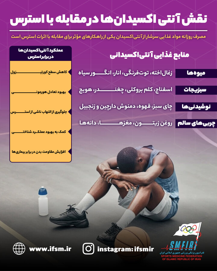 نقش آنتی اکسیدان‌ها در مقابله با استرس