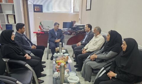 دیدار با مدیر عامل سازمان اتقال خون - چهار محال و بختیاری