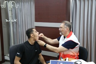 معاینات ورزشکاران اعزامی به بازی‌های همبستگی کشورهای اسلامی و آسیایی جوانان