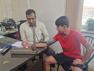 معاینات پزشکی بازیکنان تیم های فوتبال پایه و لیگ استان کرمان