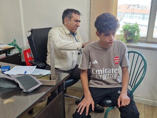 معاینات پزشکی بازیکنان تیم های فوتبال پایه و لیگ استان کرمان