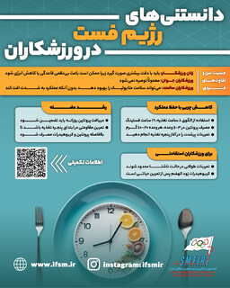 دانستنی‌های رژیم فست در ورزشکاران/اینفوگرافیک اختصاصی