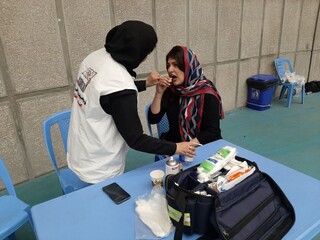 پوشش پزشکی مسابقات قهرمانی والیبال نوجوانان در اردبیل