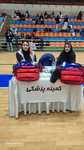 استقرار تیم پزشکی ورزشی در مسابقات کشوری تکواندو جام سفیر در تبریز