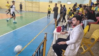 پوشش پزشکی رقابت های فوتسال صنعت برق و اب