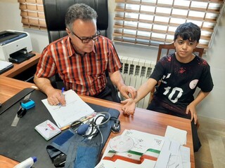 ارائه گواهی سلامت رایگان به ورزشکاران المپیاد