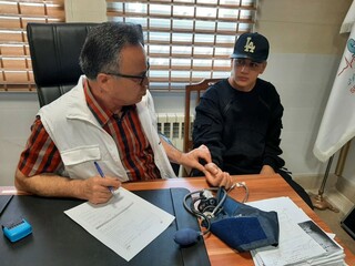 معاینات ورزشکاران المپیاد استعدادهای برتر توسط هیات پزشکی ورزشی استان اردبیل