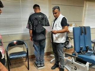 معاینات ورزشکاران المپیاد استعدادهای برتر توسط هیات پزشکی ورزشی استان اردبیل