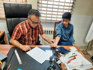 معاینات ورزشکاران المپیاد استعدادهای برتر توسط هیات پزشکی ورزشی استان اردبیل