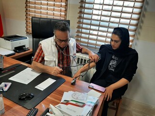 معاینات ورزشکاران المپیاد استعدادهای برتر توسط هیات پزشکی ورزشی استان اردبیل