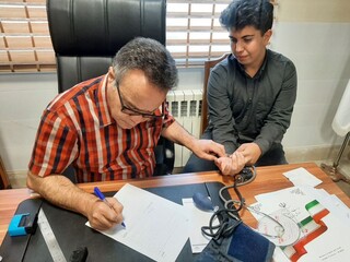 معاینات ورزشکاران المپیاد استعدادهای برتر توسط هیات پزشکی ورزشی استان اردبیل