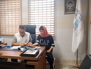 در ادامه معاینات ورزشکاران اعزامی به المپیاد  استعدادهای برتر