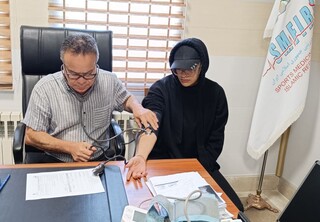 در ادامه معاینات ورزشکاران اعزامی به المپیاد  استعدادهای برتر