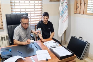 در ادامه معاینات ورزشکاران اعزامی به المپیاد  استعدادهای برتر