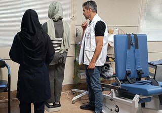 در ادامه معاینات ورزشکاران اعزامی به المپیاد  استعدادهای برتر