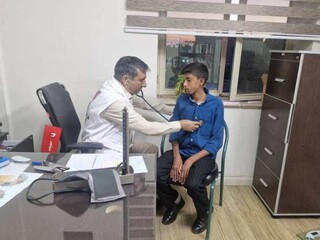 معاینات پزشکی ورزشکاران شرکت کننده در المپیاد استعدادهای برتر توسط هیأت پزشکی کرمان