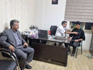 معاینات پزشکی ورزشکاران شرکت کننده در المپیاد استعدادهای برتر توسط هیأت پزشکی کرمان