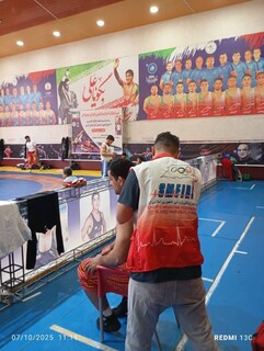 پوشش پزشکی مسابقات آسیایی  کشتی پهلوانی و ورزش های زورخانه ای