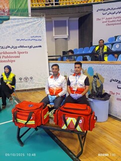 پوشش پزشکی مسابقات آسیایی  کشتی پهلوانی و ورزش های زورخانه ای