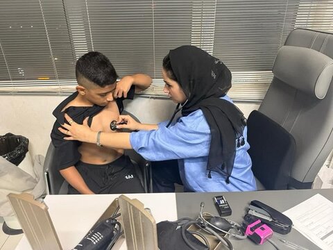 معاینه ورزشکاران اعزامی به المپیاد استعدادهای برتر کشور