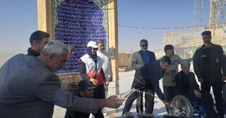 عطر افشانی گلزار مطهر شهدای گمنام - چهار محال و بختیاری