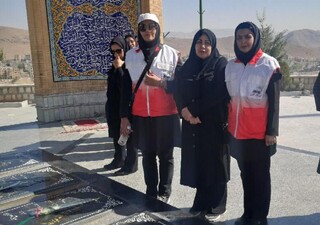 عطر افشانی گلزار مطهر شهدای گمنام - چهار محال و بختیاری