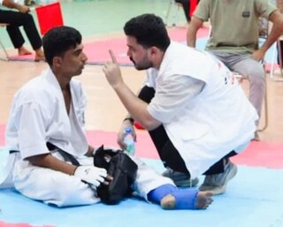 پوشش پزشکی مسابقات کاراته قهرمانی استان هرمزگان