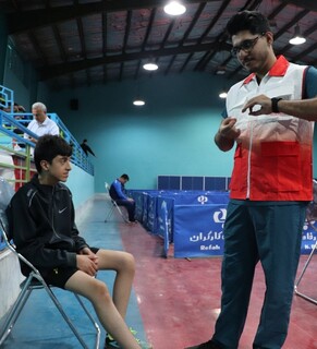 پوشش پزشکی مسابقات تنیس روی میز هفتیمن المپیاد استعدادهای برتر-کرمان