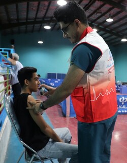 پوشش پزشکی مسابقات تنیس روی میز هفتیمن المپیاد استعدادهای برتر-کرمان