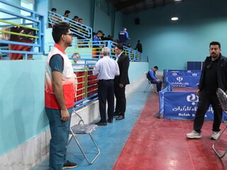 پوشش پزشکی مسابقات تنیس روی میز هفتیمن المپیاد استعدادهای برتر-کرمان