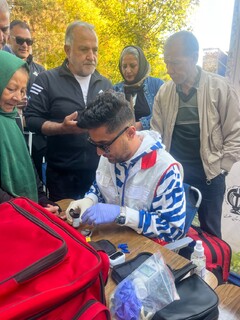 ایستگاه تندرستی به مناسبت هفته تربیت بدنی