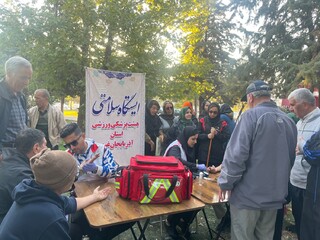 ایستگاه تندرستی به مناسبت هفته تربیت بدنی