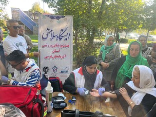 ایستگاه تندرستی به مناسبت هفته تربیت بدنی