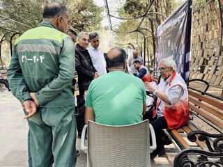 دومین روز پویش ایستگاه رایگان تندرستی در یزد