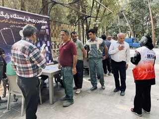 دومین روز پویش ایستگاه رایگان تندرستی در یزد