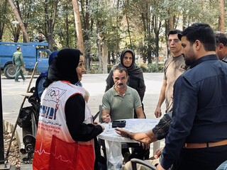 دومین روز پویش ایستگاه رایگان تندرستی در یزد