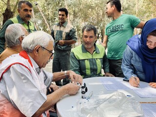 دومین روز پویش ایستگاه رایگان تندرستی در یزد