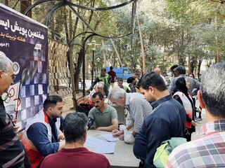 دومین روز پویش ایستگاه رایگان تندرستی در یزد